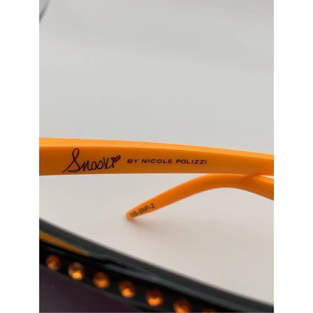 Snooki by Nicole Polizzi Womens 105-SNP-2 Rock Candy Sunglass Orange NWT